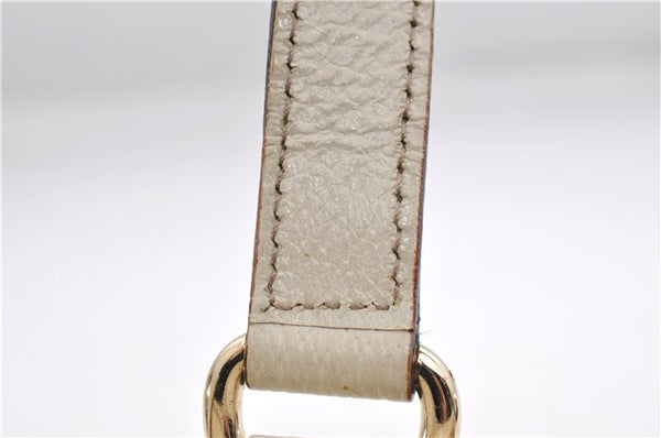 Authentic GUCCI Shoulder Hand Bag GG Canvas Leather 152458 Brown White 0555E