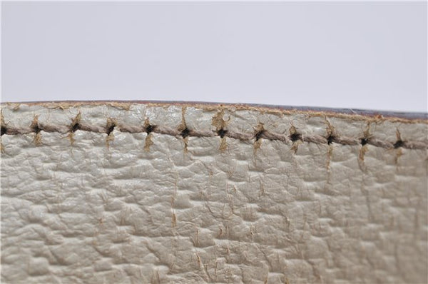 Authentic GUCCI Shoulder Hand Bag GG Canvas Leather 152458 Brown White 0555E