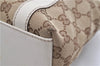 Authentic GUCCI Shoulder Hand Bag GG Canvas Leather 152458 Brown White 0555E