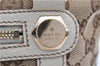 Authentic GUCCI Shoulder Hand Bag GG Canvas Leather 152458 Brown White 0555E