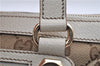 Authentic GUCCI Shoulder Hand Bag GG Canvas Leather 152458 Brown White 0555E