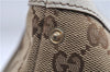 Authentic GUCCI Shoulder Hand Bag GG Canvas Leather 152458 Brown White 0555E