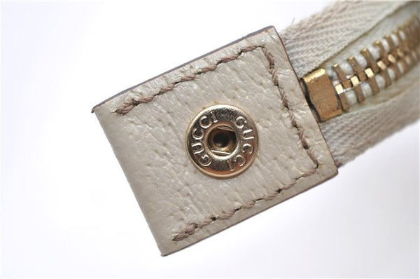 Authentic GUCCI Shoulder Hand Bag GG Canvas Leather 152458 Brown White 0555E