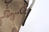 Authentic GUCCI Shoulder Hand Bag GG Canvas Leather 152458 Brown White 0555E