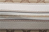 Authentic GUCCI Shoulder Hand Bag GG Canvas Leather 152458 Brown White 0555E