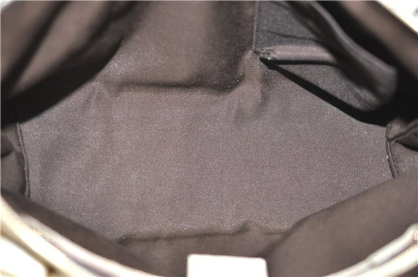 Authentic GUCCI Shoulder Hand Bag GG Canvas Leather 152458 Brown White 0555E