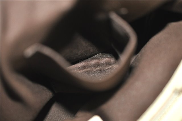 Authentic GUCCI Shoulder Hand Bag GG Canvas Leather 152458 Brown White 0555E