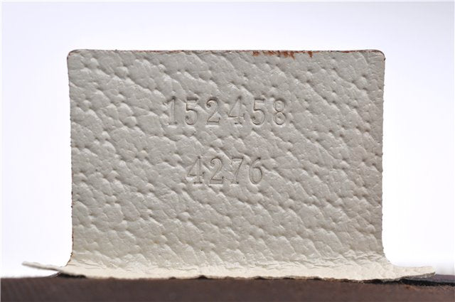 Authentic GUCCI Shoulder Hand Bag GG Canvas Leather 152458 Brown White 0555E