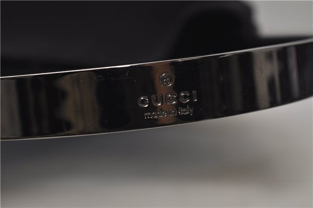 Authentic GUCCI Shoulder Hand Bag Purse Nylon Enamel 0013298 Black 0556E