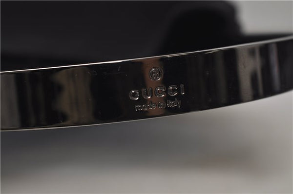 Authentic GUCCI Shoulder Hand Bag Purse Nylon Enamel 0013298 Black 0556E