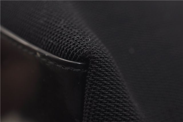 Authentic GUCCI Shoulder Hand Bag Purse Nylon Enamel 0013298 Black 0556E