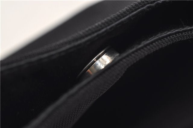 Authentic GUCCI Shoulder Hand Bag Purse Nylon Enamel 0013298 Black 0556E