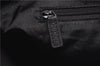 Authentic GUCCI Shoulder Hand Bag Purse Nylon Enamel 0013298 Black 0556E