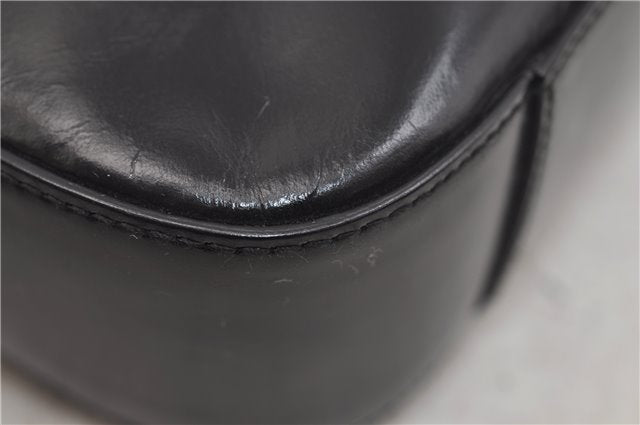 Authentic GUCCI Shoulder Hand Bag Purse Leather 0013812 Black 0557E