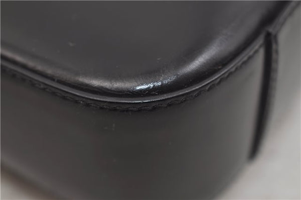 Authentic GUCCI Shoulder Hand Bag Purse Leather 0013812 Black 0557E