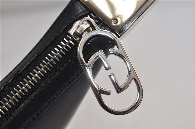 Authentic GUCCI Shoulder Hand Bag Purse Leather 0013812 Black 0557E