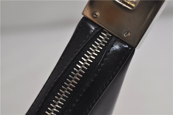 Authentic GUCCI Shoulder Hand Bag Purse Leather 0013812 Black 0557E