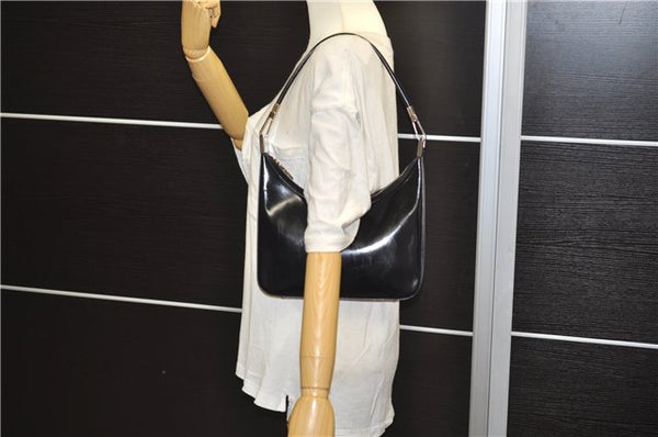Authentic GUCCI Shoulder Hand Bag Purse Leather 0013812 Black 0557E