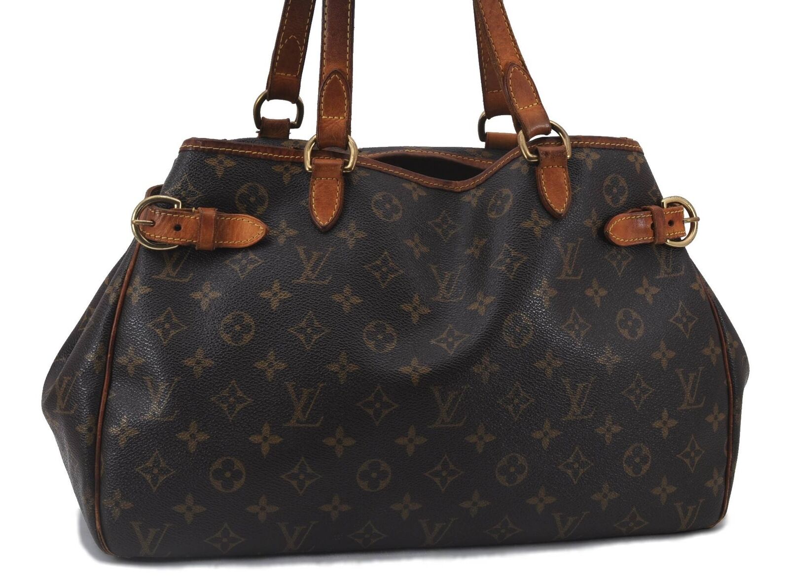 Authentic LOUIS VUITTON Monogram Batignolles Horizontal Tote Bag M51154 LV 0558B