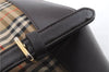 Authentic BURBERRY Vintage Nova Check Canvas Leather Backpack Brown Beige 0558D