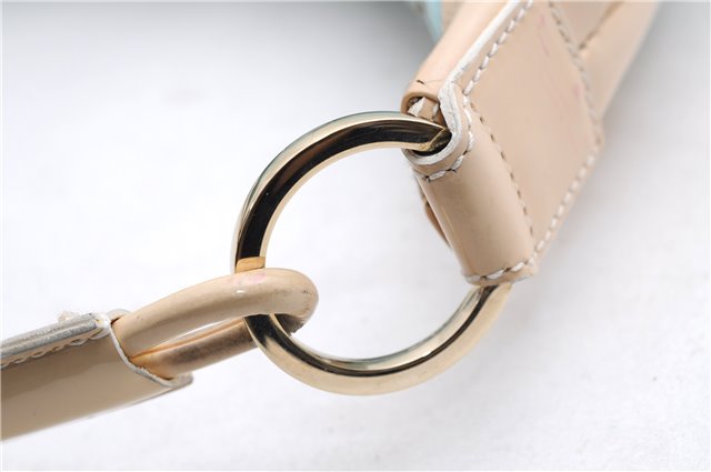 Authentic GUCCI Shoulder Hand Bag GG Canvas Leather 0014158 Light Blue 0558E