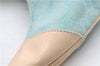 Authentic GUCCI Shoulder Hand Bag GG Canvas Leather 0014158 Light Blue 0558E