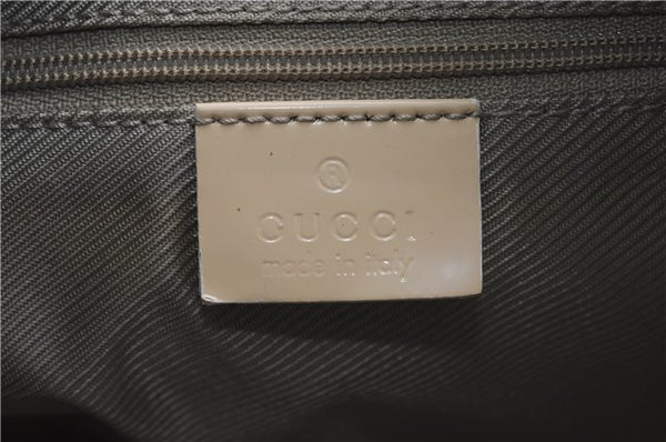 Authentic GUCCI Shoulder Hand Bag GG Canvas Leather 0014158 Light Blue 0558E