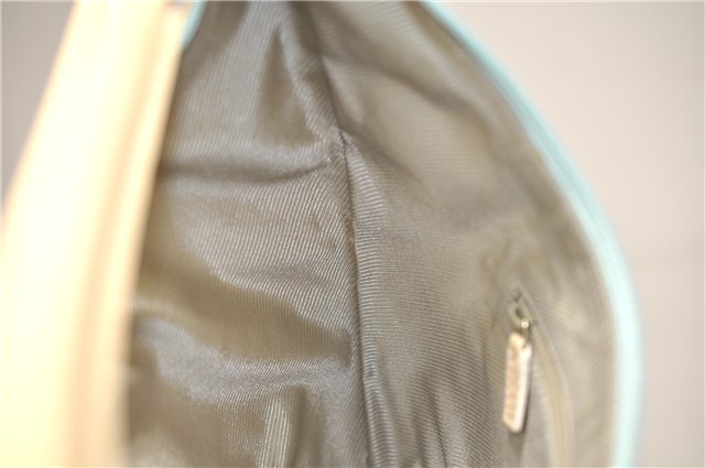 Authentic GUCCI Shoulder Hand Bag GG Canvas Leather 0014158 Light Blue 0558E