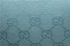 Authentic GUCCI Shoulder Hand Bag GG Canvas Leather 0014158 Light Blue 0559E