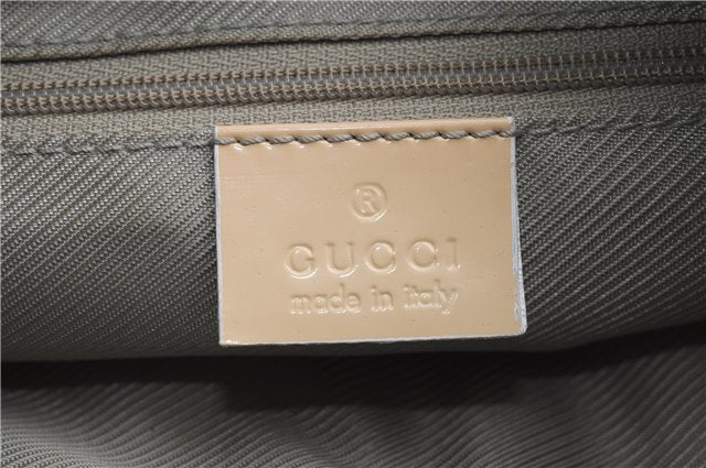 Authentic GUCCI Shoulder Hand Bag GG Canvas Leather 0014158 Light Blue 0559E