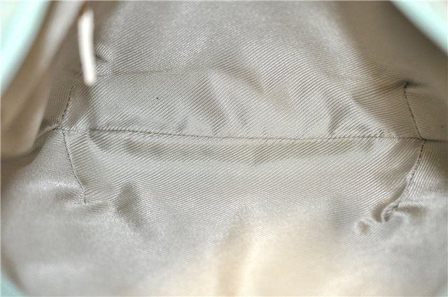 Authentic GUCCI Shoulder Hand Bag GG Canvas Leather 0014158 Light Blue 0559E