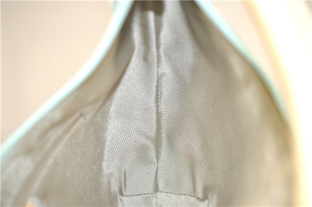 Authentic GUCCI Shoulder Hand Bag GG Canvas Leather 0014158 Light Blue 0559E
