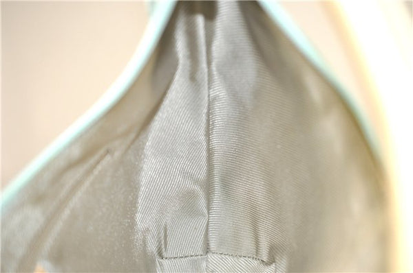 Authentic GUCCI Shoulder Hand Bag GG Canvas Leather 0014158 Light Blue 0559E