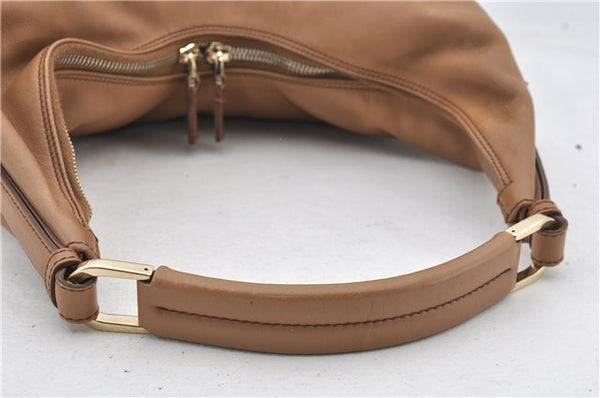 Authentic GUCCI Vintage Shoulder Hand Bag Purse Leather 0014288 Brown 0561E