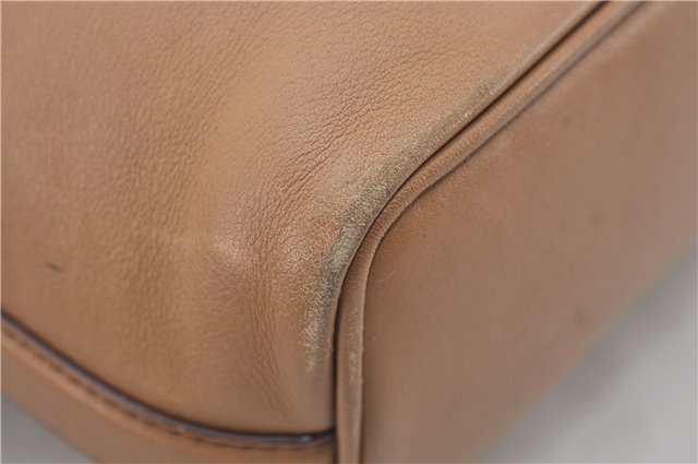 Authentic GUCCI Vintage Shoulder Hand Bag Purse Leather 0014288 Brown 0561E