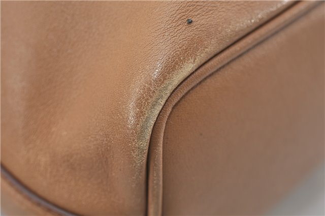 Authentic GUCCI Vintage Shoulder Hand Bag Purse Leather 0014288 Brown 0561E