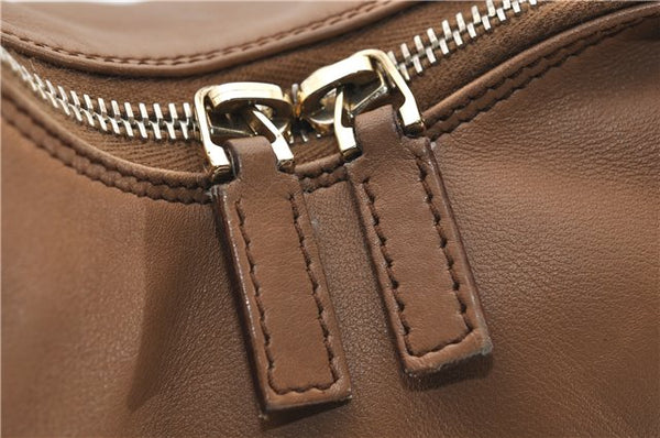 Authentic GUCCI Vintage Shoulder Hand Bag Purse Leather 0014288 Brown 0561E