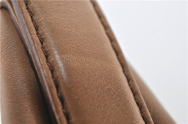 Authentic GUCCI Vintage Shoulder Hand Bag Purse Leather 0014288 Brown 0561E