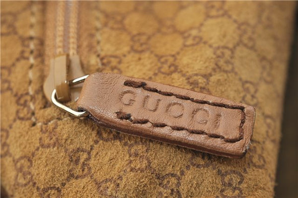Authentic GUCCI Vintage Shoulder Hand Bag Purse Leather 0014288 Brown 0561E