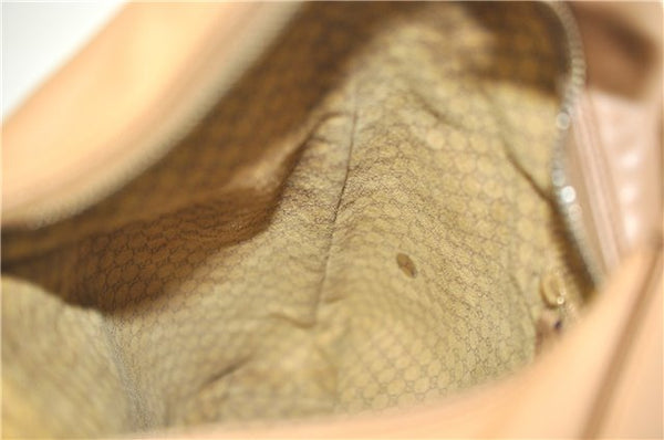 Authentic GUCCI Vintage Shoulder Hand Bag Purse Leather 0014288 Brown 0561E