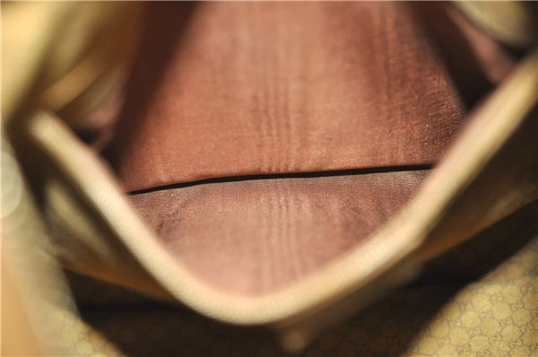 Authentic GUCCI Vintage Shoulder Hand Bag Purse Leather 0014288 Brown 0561E