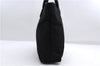 Authentic GUCCI Vintage Shoulder Tote Bag Nylon Leather Black 0562E