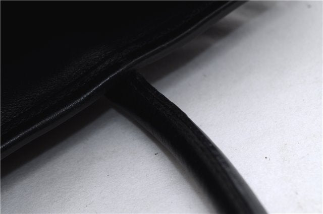 Authentic GUCCI Vintage Shoulder Tote Bag Nylon Leather Black 0562E