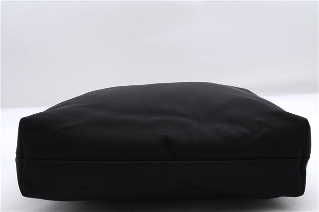 Authentic GUCCI Vintage Shoulder Tote Bag Nylon Leather Black 0562E