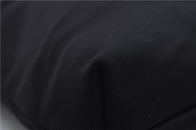 Authentic GUCCI Vintage Shoulder Tote Bag Nylon Leather Black 0562E