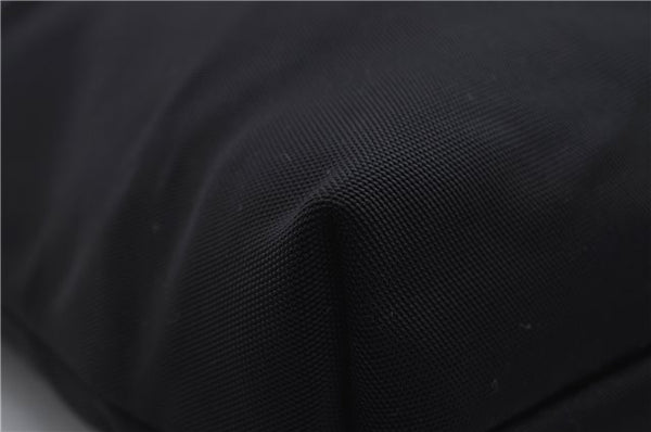 Authentic GUCCI Vintage Shoulder Tote Bag Nylon Leather Black 0562E