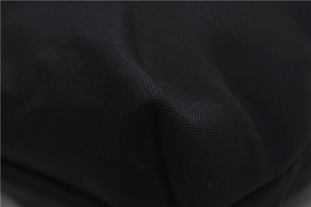 Authentic GUCCI Vintage Shoulder Tote Bag Nylon Leather Black 0562E