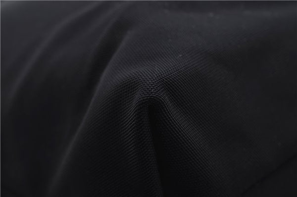 Authentic GUCCI Vintage Shoulder Tote Bag Nylon Leather Black 0562E