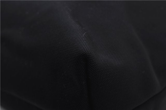 Authentic GUCCI Vintage Shoulder Tote Bag Nylon Leather Black 0562E