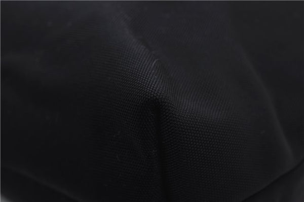 Authentic GUCCI Vintage Shoulder Tote Bag Nylon Leather Black 0562E